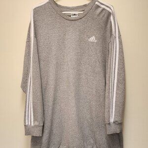 adidas heather grey sweatshirt dress / tunic